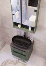 MIRIAD 60 DONJI KUPAONSKI ORMARIĆ ZELENI MAT S PLOČOM SCIVARO ŠKRILJEVAC - Slika 3