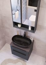 MIRIAD 60 DONJI KUPAONSKI ORMARIĆ GRAFIT SUPERMAT S PLOČOM SCIVARO ŠKRILJEVAC - Slika 3