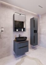 MIRIAD 60 DONJI KUPAONSKI ORMARIĆ GRAFIT SUPERMAT S PLOČOM SCIVARO ŠKRILJEVAC - Slika 5