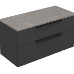 MIRIAD 100 DONJI KUPAONSKI ORMARIĆ GRAFIT SUPERMAT S PLOČOM CANDELA MRAMOR