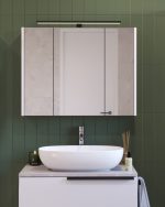 LATERAL 100 GORNJI KUPAONSKI ORMARIĆ BIJELI SJAJ - Slika 2