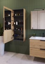 LATERAL 120 BOČNI KUPAONSKI ORMARIĆ HRAST NATURAL - Slika 3