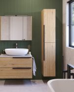 LATERAL 170 BOČNI KUPAONSKI ORMARIĆ HRAST NATURAL - Slika 2