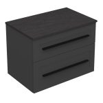 ETERNITY 70 DONJI KUPAONSKI ORMARIĆ GRAFIT SUPERMAT CRNA RUČKICA S PLOČOM SCIVARO ŠKRILJEVAC