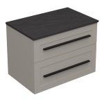 ETERNITY 70 DONJI KUPAONSKI ORMARIĆ KAŠMIR CRNA RUČKICA S PLOČOM SCIVARO ŠKRILJEVAC