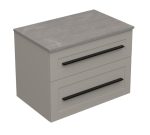 ETERNITY 70 DONJI KUPAONSKI ORMARIĆ KAŠMIR CRNA RUČKICA S PLOČOM CANDELA MRAMOR