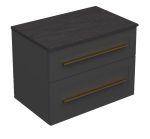 ETERNITY 70 DONJI KUPAONSKI ORMARIĆ GRAFIT SUPERMAT ZLATNA RUČKICA S PLOČOM SCIVARO ŠKRILJEVAC