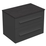 ETERNITY 70 DONJI KUPAONSKI ORMARIĆ GRAFIT SUPERMAT SREBRNA RUČKICA S PLOČOM SCIVARO ŠKRILJEVAC