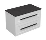 ETERNITY 80 DONJI KUPAONSKI ORMARIĆ BIJELI MAT CRNA RUČKICA S PLOČOM SCIVARO ŠKRILJEVAC