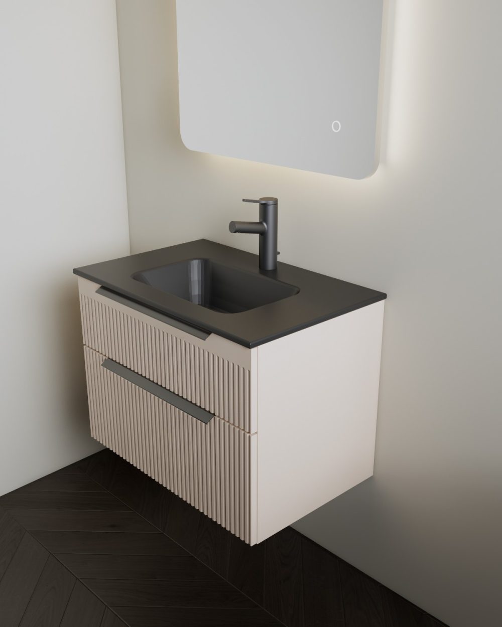 MIRIAD 70 DONJI KUPAONSKI ORMARIĆ KAŠMIR (CRNI UMIVAONIK) - Slika 4