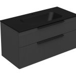 MIRIAD 100 DONJI KUPAONSKI ORMARIĆ GRAFIT SUPERMAT (CRNI UMIVAONIK)