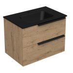 LATERAL 70 DONJI KUPAONSKI ORMARIĆ HRAST NATURAL (CRNI UMIVAONIK)