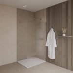 VETRO FLUTED 120F CHROME TUŠ STIJENA 120x200 cm