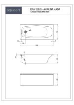 ERA 120/O KUPAONSKA KADA 1200x700 mm - Slika 2