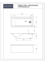 TREND 170/O KUPAONSKA KADA 1700x700 mm - Slika 2