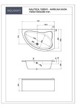 NAUTICA 150R/O KUPAONSKA KADA 1500x1000 mm - Slika 2