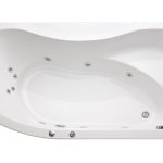 ELEGANT 150R HIDROMASAŽNA KUPAONSKA KADA 1500x900 mm