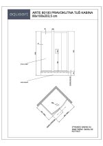 ARTE 80100 PRAVOKUTNA TUŠ KABINA 80x100x203,5 cm - Slika 2