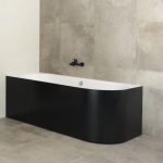 NEAT LEFT BLACK GLOSS SAMOSTOJEĆA KADA 180x75x60 cm