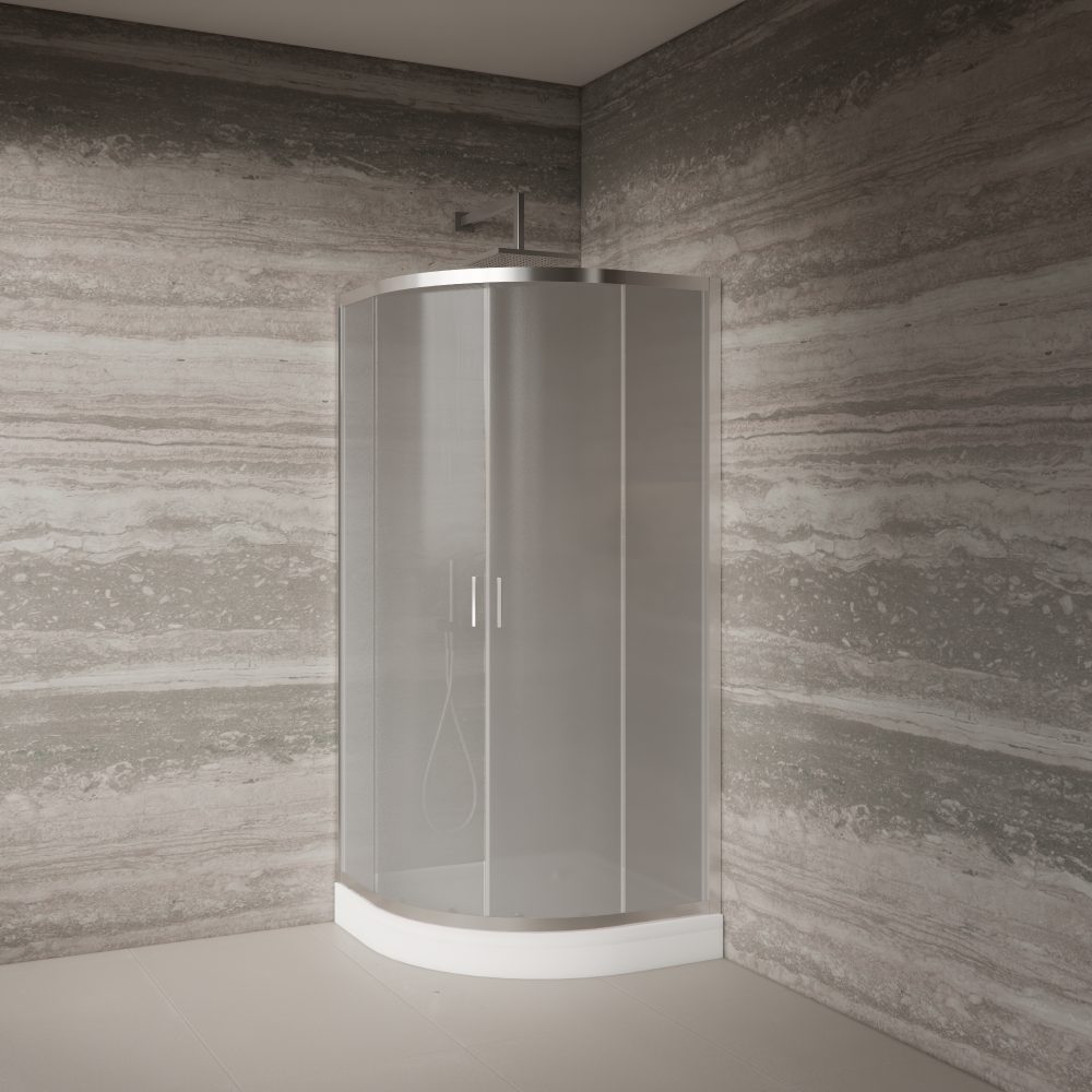 GRACE 90 POLUKRUŽNA TUŠ KABINA 90x90x214 cm - Slika 2