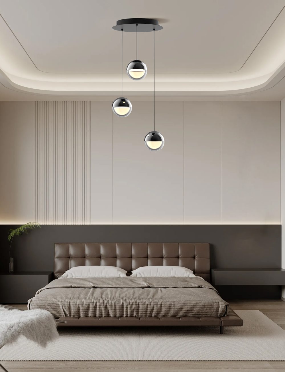 LED VISEĆA SVJETILJKA LUMINIS 3 D340 19W 760lm 3000K IP20 BLACK CHROME - Slika 2