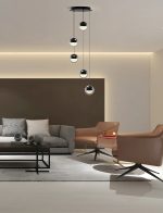 LED VISEĆA SVJETILJKA LUMINIS 5 D340 30W 1200lm 3000K IP20 BLACK CHROME