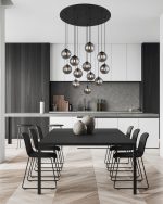 VISEĆA SVJETILJKA VERIS 12x3,5W G9 D750 IP20 SMOKY GREY GLASS - Slika 2